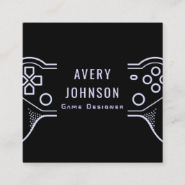 Modern Coola för minimialistisk videospelsdesigner Fyrkantigt Visitkort