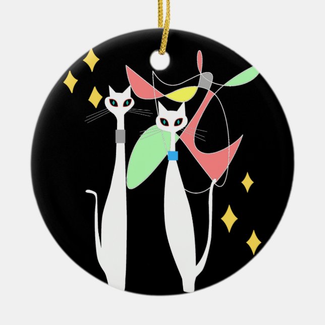 Modern Coola i kärnan - mobilt - århundrade Julgransprydnad Keramik (Framsidan)