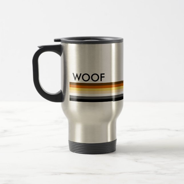 Modern Coola och Elegant Pride Bear-Flagga Resemugg (Vänster)