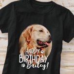 Modern Coola Roligt Anpassningsbar Pet Photo Birth T Shirt<br><div class="desc">Utformningen är modern och enkel. Lägg till ett foto med anpassningsbarna av djuret och lägg till namn,  lägg till ett anpassningsbar-meddelande</div>