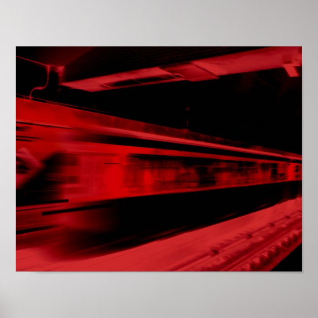 Modern, coola rörelse i rött och svart poster (Framsidan)