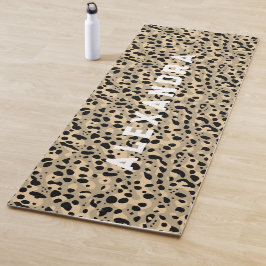 Modern Coola Sand Beige Leopard Mönster och Namn