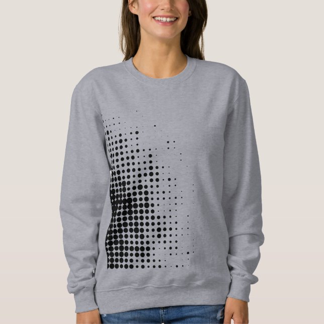 Modern, coola trendig abstrakt - raster mönster t shirt (Framsida)