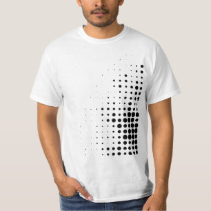 Modern, coola trendig abstrakt raster punkter möns t shirt