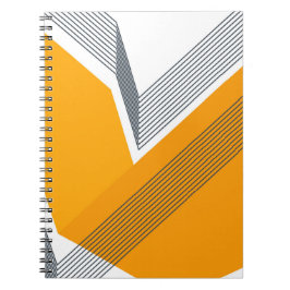 Modern, coola, trendig, stadsplanering, enkel geom anteckningsbok