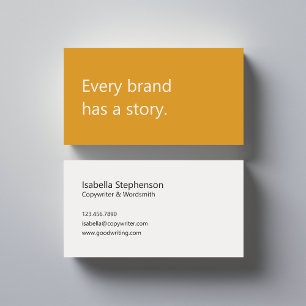 Modern Copywriter Frilansskribent Visitkort