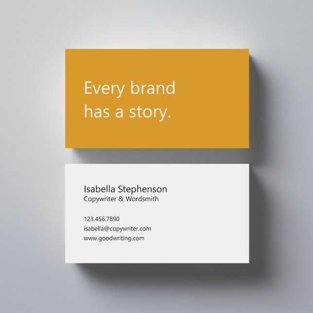 Modern Copywriter Frilansskribent  Visitkort (Skapare uppladdad)