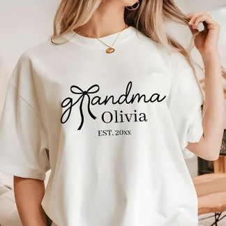 Modern Coquette Bow Grandma T Shirt