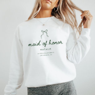 Modern Coquette Script Brudtärna Sjungande Avskeds T Shirt