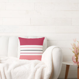Modern Coral Magenta Rand Kudde