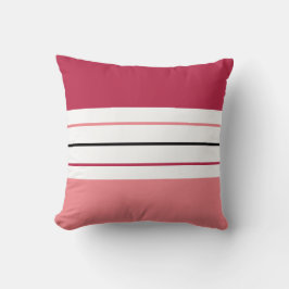 Modern Coral Magenta Rand Kudde