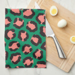 Modern Coral Rosa Black Grönt Leopard Animal Print Kökshandduk<br><div class="desc">Detta moderna och trendig mönster är perfekt för snyggtens modesta. Den har ett handritat koralldjur, svart rosa och ett skarpt grönt av safari-djur. Det är elegant, coola, konst och unikt. ***VIKTIG DESIGN-ANMÄRKNING: Om du vill ha en begäran från anpassad design, t.ex. matchande produktbegäranden, färg-ändringar, placeringsändringar eller någon annan ändringsbegäran, klickar...</div>