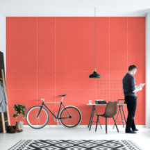 Modern Coral rosa Plain Solid Färg