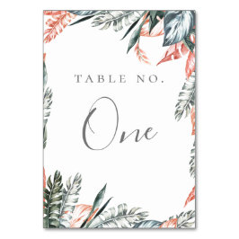 Modern Coral Tropik Ram Bordsnummer