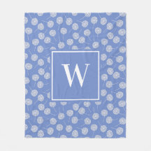 Modern Cornblomma Blue Family Monogram