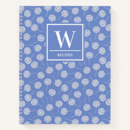 Modern Cornros Blue Dandelion Monogram Recipe