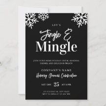 Modern Corporate Black Jingle Mingle-Julfest