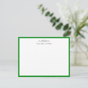 Modern Correspondens Note Card (anteckning från) Anteckningskort