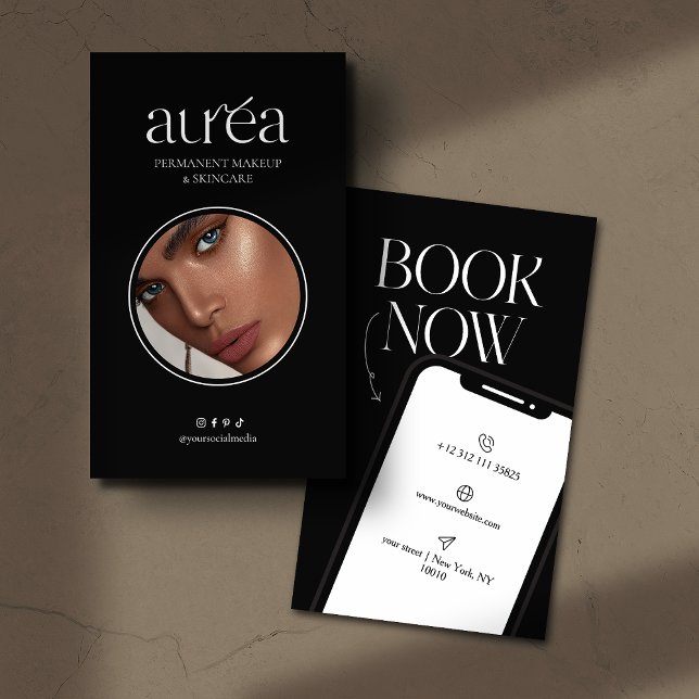 Modern Cosmetic Beauty Business Card Visitkort (Skapare uppladdad)