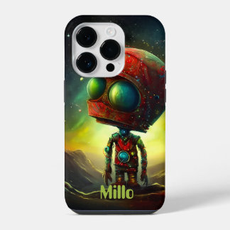 Modern Cosmic Alien Nebula Voyage, Monogrammed