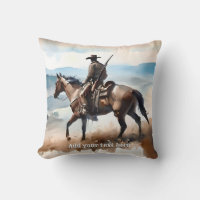 Modern Cowboy Riding a Horse