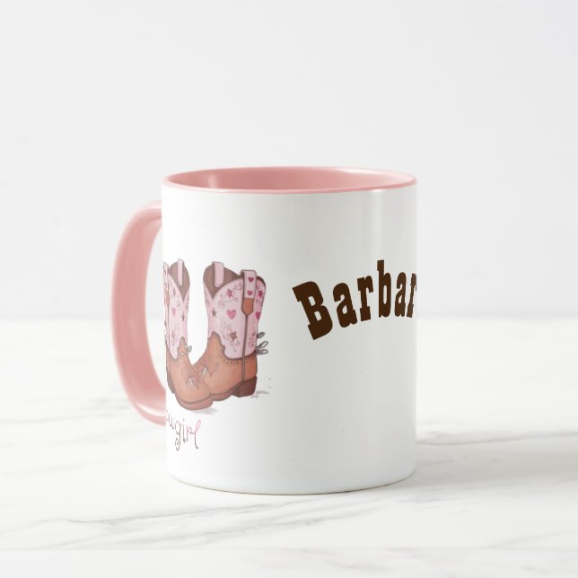 Modern Cowgirl Boots | Cute Western Mugg (Framsida vänster)