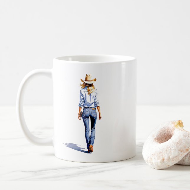 Modern Cowgirl Walk Kaffemugg (Med munk)