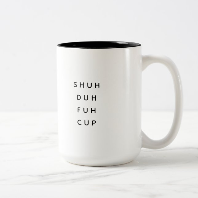 Modern Coworking Birthday Humor Citat Två-Tonad Mugg (Höger)