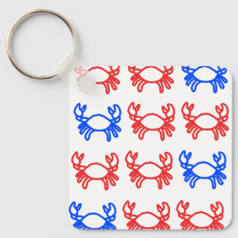 Modern Crab Zodiac Keychain – Clean Nyckelring