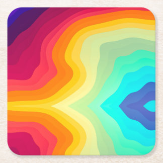 Modern Cracked colorful Stylist Underlägg Papper Kvadrat