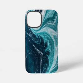 Modern Cracked Gold blue marble Stylist