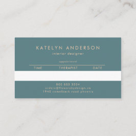 Modern Cracks White Guld White Stylist-Professione Tidsbeställning Kort