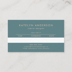 Modern Cracks White Guld White Stylist-Professione Tidsbeställning Kort