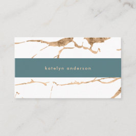 Modern Cracks White Guld White Stylist-Professione Visitkort