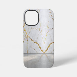 Modern Cracks White Marble Stylist Guld