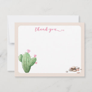 Modern Cream Beige Cactus tackkort Tack Kort