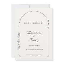 Modern Cream Minimalist Bröllop