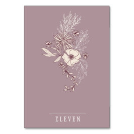 Modern Creme Blommigt Bröllop Bord kort