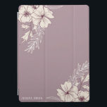 Modern Creme Blommigt iPad Smart Cover iPad Pro Skydd<br><div class="desc">Vår moderna samling har ljus- och kornbakgrund med stencilbotaniska ämnen. Modern layout och serif-teckensnitt ger elegansen i den här sviten. Skicka inbjudningar som är omöjliga att stå emot eller dekorera ditt hem och kontor med moderna blommigtar. Det finns mycket sak att blanda och matcha i den här samlingen. Kolla in...</div>