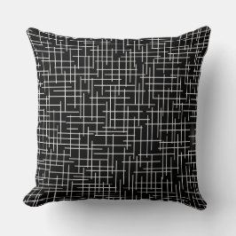 Modern Crosshatch burlap texture pattern Kudde