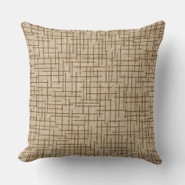 Modern Crosshatch burlap texture pattern Kudde