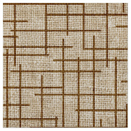 Modern Crosshatch burlap texture pattern Tyg