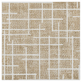 Modern Crosshatch burlap texture pattern Tyg