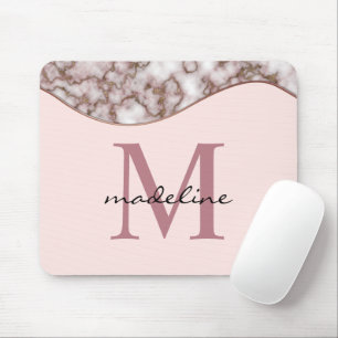 Modern Crusted Ro Guld Monogram Mousepad Musmatta