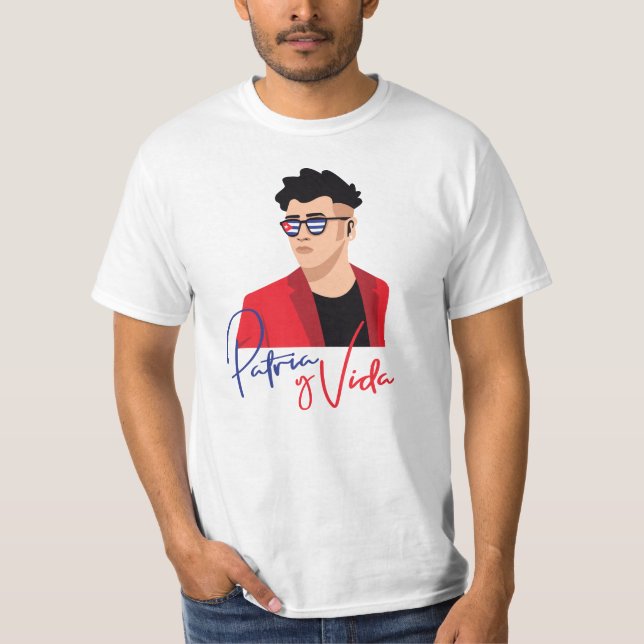 Modern Cuban Manar Patria y Vida T-shirt (Framsida)
