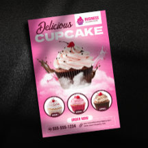 Modern Cupcake Bageri Butik Bakverk Efterrätt Tårt