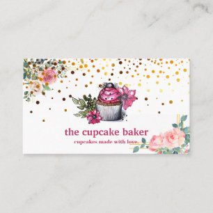 Modern Cupcake Logotyp Bageri Konditor Catering Ko Visitkort