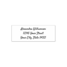 Modern Cursive Script Namn Adress DIY