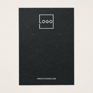 Modern Custom Business Logo Earring Display Cards Visitkort
