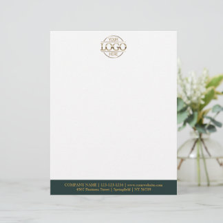Modern Custom Company Business Logo Branding Brevhuvud